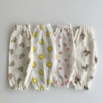 【73-120cm】パンツ ベビー 熊or笑顔柄 虫除け - 画像 (2)