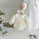 【66-130cm】ロンパースorワンピース 女の子 姉妹服 フランス風 レース - 画像 (5)