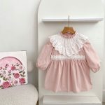 【66-130cm】ロンパースorワンピース 女の子 姉妹服 フリル襟 - 画像 (4)