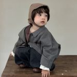 【73-110cm】ジャケットorTシャツ 男の子 テーラードカラー ゆったり - 画像 (8)