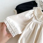 【66-90cm】長袖ロンパース ベビー 可愛い襟 お出かけに - 画像 (11)