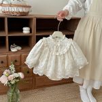 【66-90cm】ロンパース ベビー プリンセス レース - 画像 (7)
