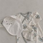 【66-90cm】ロンパース ベビー ナチュラル 恐竜柄 - 画像 (10)