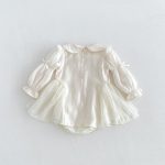 【66-90cm】ロンパース ベビー プリンセス リボン - 画像 (6)