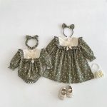 【66-130cm】ロンパースorワンピース 女の子 姉妹服 チューリップ - 画像 (7)