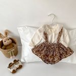 【66-90cm】トップスorサロペット ベビー レース 花柄 - 画像 (11)