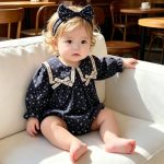【66-140cm】ワンピースorロンパース 姉妹コーデ フリル リボン - 画像 (6)