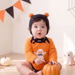 【66-90cm】ロンパース&帽子 HAPPY HALLOWEEN