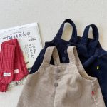 【80-130cm】ワイドサロペット 女の子 ワークテイスト 無地 - 画像 (6)