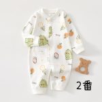 【66-90cm】ロンパース ベビー フラワー シンプル - 画像 (4)