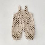 【73-100cm】サロペット ベビー ドット コーデュロイ - 画像 (13)