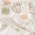 【66-90cm】ロンパース チューリップ ネコ柄 おしゃれ 肌触り良い - 画像 (6)