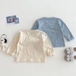【73-120cm】長袖Tシャツ キッズ 犬柄 ワッペン ゆったり - 画像 (9)