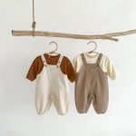 【66-100cm】サロペット ベビー ポケット付き 無地 - 画像 (8)