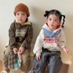 【80-150cm】トップス 女の子 帽子付き 英字 - 画像 (4)