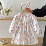 【66-90cm】ロンパース or ワンピース ベビー アイスクリーム プリント - 画像 (9)