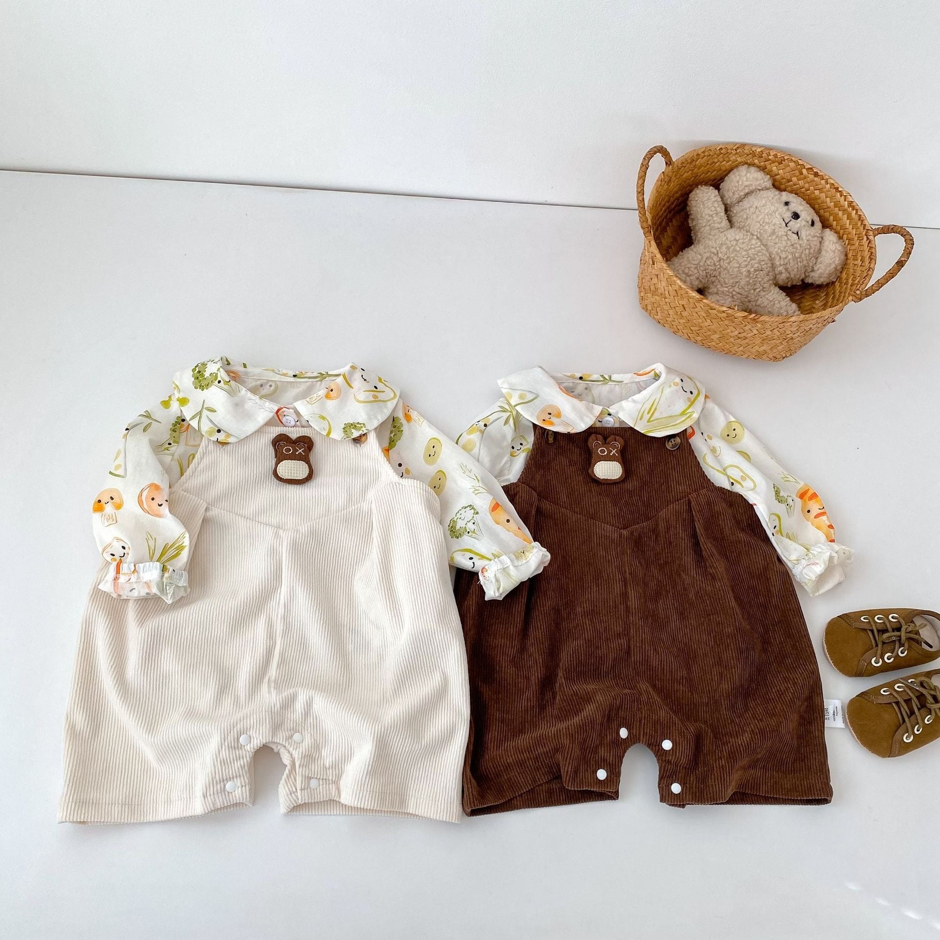 75cf30e4a090c78507c8e8316fba30ba.jpg 【66-90cm】シャツ ベビー 可愛い カートゥーン 合わせやすい - 画像 (1)