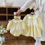 【66-130cm】ロンパースorワンピース 女の子 姉妹服 レース おしゃれ - 画像 (12)