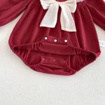 【66-90cm】ロンパース ベビー クリーム 蝶結び - 画像 (13)
