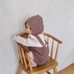 【66-90cm】ニットサロペットセット ベビー かぎ編み - 画像 (6)