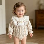 【66-130cm】ロンパースorワンピース 女の子 姉妹服 フランス風 フラワー - 画像 (7)