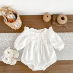 【66-90cm】ロンパース ベビー リボン付き スウィート - 画像 (7)