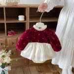 【66-90cm】ロンパース ベビー カラー バリワイン - 画像 (7)
