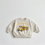 【90-140cm】長袖トレーナー キッズ 車柄 合わせやすい - 画像 (4)