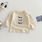 【73-120cm】長袖Tシャツ キッズ 犬柄 ワッペン ゆったり - 画像 (18)