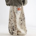 【90-150cm】パンツ 男の子 ボーイズ レオパード柄 ワイドデニム - 画像 (5)