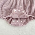 【66-130cm】ワンピースorロンパース 女の子 刺繍 姉妹服 コーデュロイ - 画像 (13)