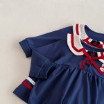 【73-100cm】ロンパースorワンピース 姉妹服 ウサギ柄 セーラー風 - 画像 (9)