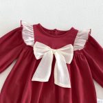 【66-90cm】ロンパース ベビー クリーム 蝶結び - 画像 (11)