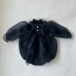 【66-90cm】ロンパース ベビー 韓国風 パフスリーブ - 画像 (6)