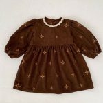 【66-130cm】ロンパースorワンピース 姉妹コーデ 刺繍 コーデュロイ - 画像 (16)
