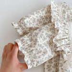 【66-100cm】長袖ロンパース ベビー 花柄 シンプル - 画像 (13)