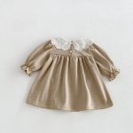 【73-110cm】ワンピース 女の子 リボン付き 刺繍 - 画像 (5)