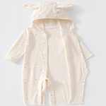 【66-90cm】ロンパース ベビー ウサギ 帽子付き - 画像 (6)
