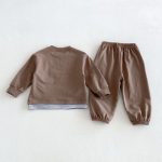 【80-130cm】セットアップ キッズ フェイクレイヤード カジュアル - 画像 (9)