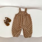 【73-100cm】サロペット ベビー ドット コーデュロイ - 画像 (7)