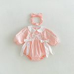 【66-130cm】ロンパースorワンピース 女の子 姉妹服 蝶結び付き かわいい - 画像 (8)