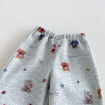 【80-130cm】セットアップ  男の子 熊プリント カートゥーン - 画像 (27)