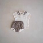 【66-90cm】セットアップ ベビー セーラー風 カラーバリ - 画像 (5)