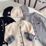 【66-90cm】ロンパース&帽子 ベビー ペットロゴ 暖かい - 画像 (15)