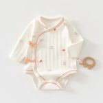 【52-73cm】ロンパース ナチュラル リブ 肌に優しい ベビー服 - 画像 (3)