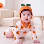 【66-90cm】ロンパース&帽子 可愛い かぼちゃ プリント ハロウィン - 画像 (9)