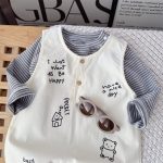 【73-100cm】セットアップ ベビー 英字 ロゴ シンプル - 画像 (12)