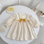 【66-130cm】ロンパースorワンピース 女の子 姉妹服 蝶結び 花柄 - 画像 (4)