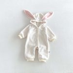【66-90cm】ロンパース ベビー もこもこ ウサギ - 画像 (4)