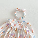 【66-90cm】ロンパース or ワンピース ベビー アイスクリーム プリント - 画像 (20)